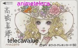 高橋真琴 直筆イラストテレカ 直筆サイン入り Aランク
