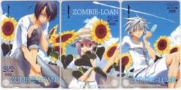 ZOMBIE-LOAN PEACH-PIT Gファンタジー 3枚セット QUOカード Aランク